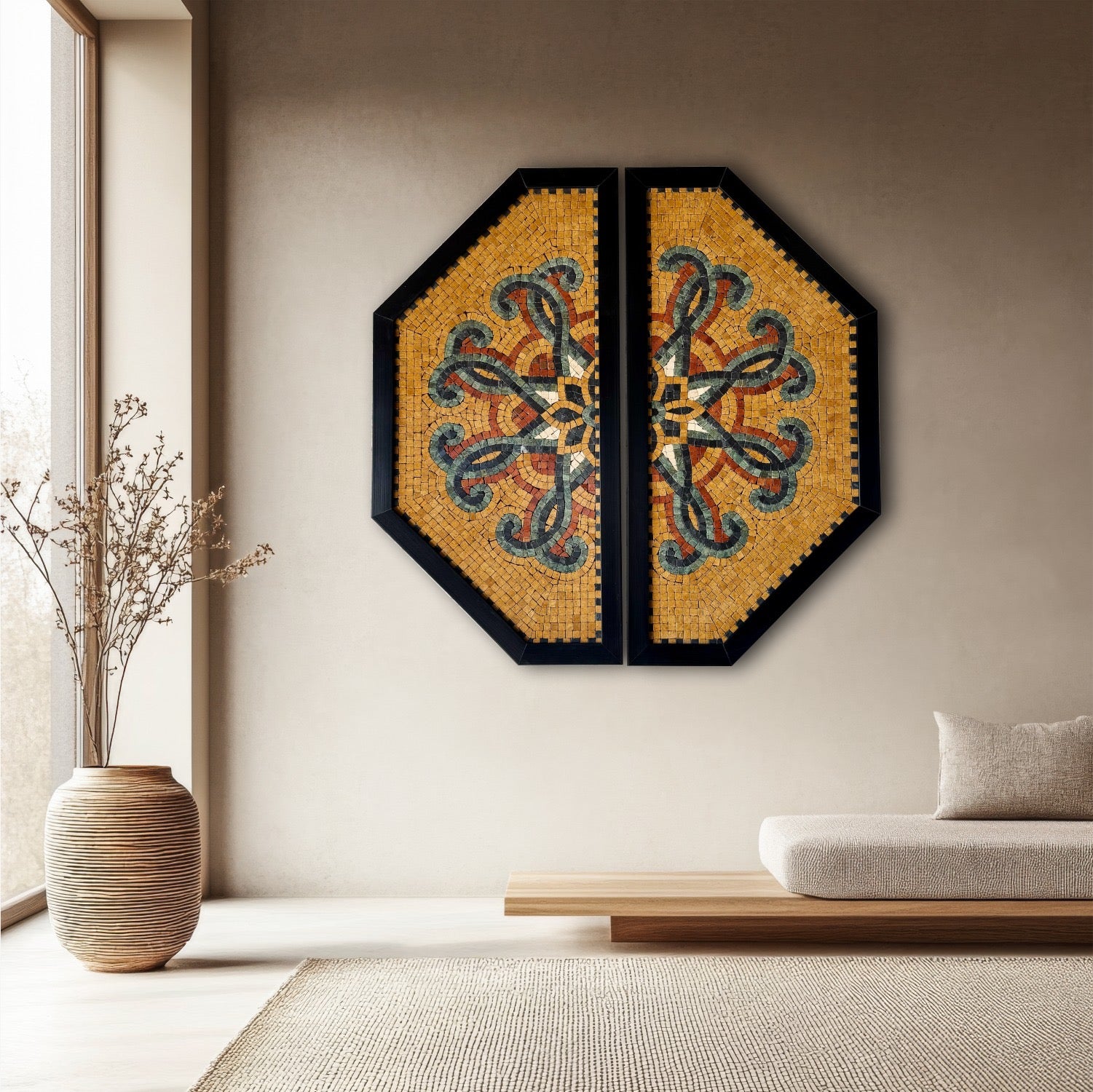 Arabesque Harmony Duo – Premium Wall Decor for Modern Homes